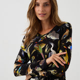 KLIN LADY dress Warsaw birds print