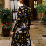 KLIN LADY dress Warsaw birds print