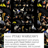KLIN LADY dress Warsaw birds print