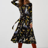 KLIN LADY dress Warsaw birds print