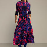 Sukienka OPERA print Dreamworld orange & violet