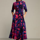Sukienka OPERA print Dreamworld orange & violet