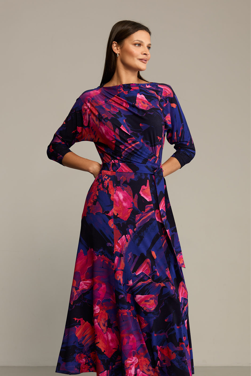Sukienka OPERA print Dreamworld orange & violet