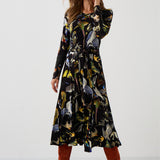 KLIN LADY dress Warsaw birds print