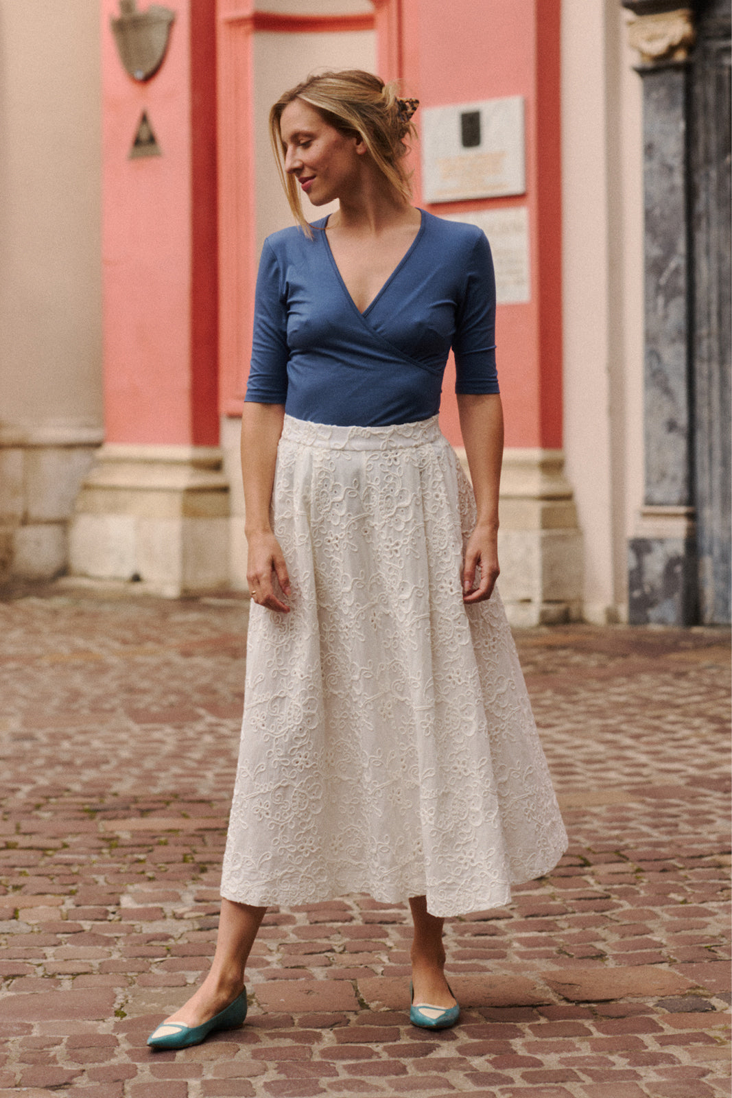 SUIT SKIRT 7/8 embroidery