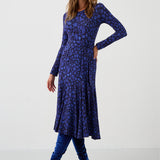 Sukienka KLIN LADY print leo art blue