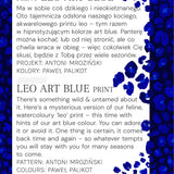 Sukienka KLIN LADY print leo art blue