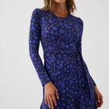 Sukienka KLIN LADY print leo art blue