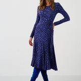 Sukienka KLIN LADY print leo art blue