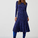Sukienka KLIN LADY print leo art blue