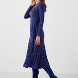 Sukienka KLIN LADY print leo art blue