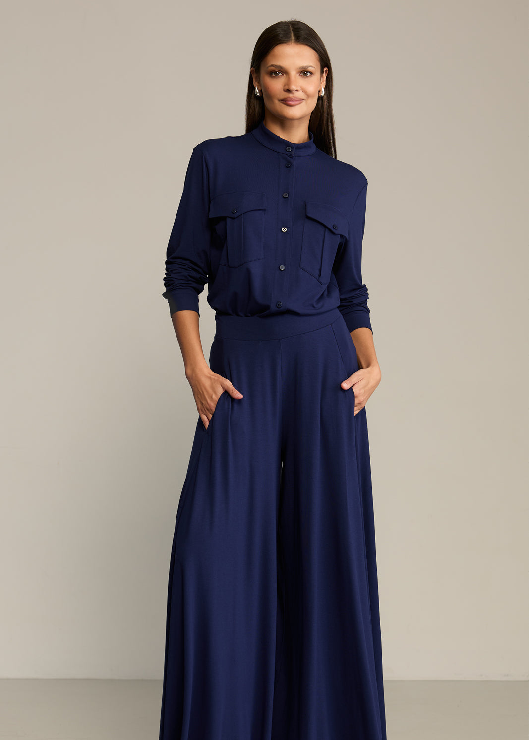 Koszula SAFARISKA nocny granat