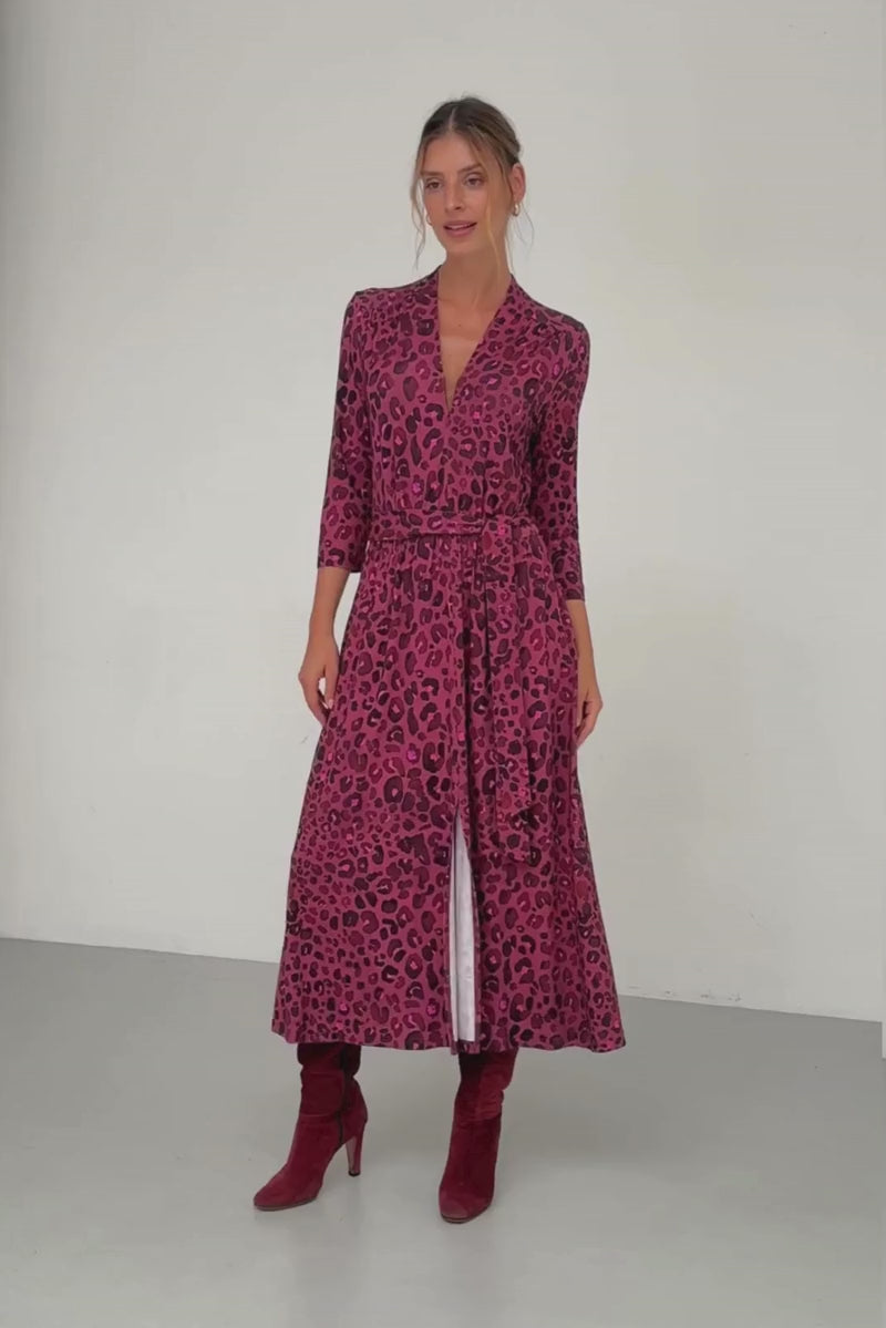 LIBERTY DRESS bloody leo print