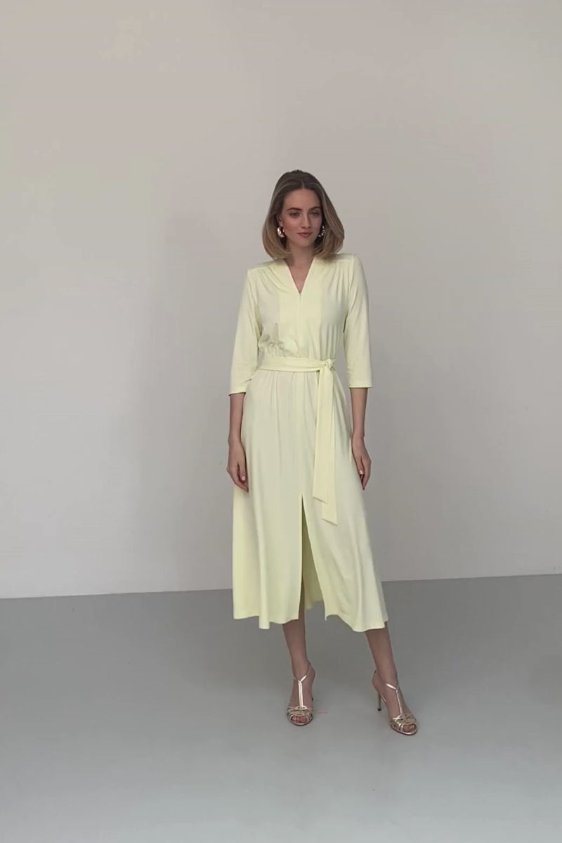 LIBERTY DRESS lemon cream
