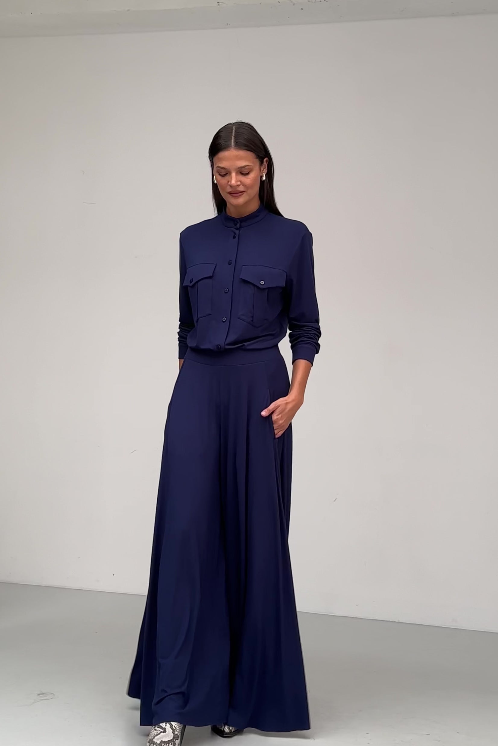Pants PRIMAVERAS night navy blue