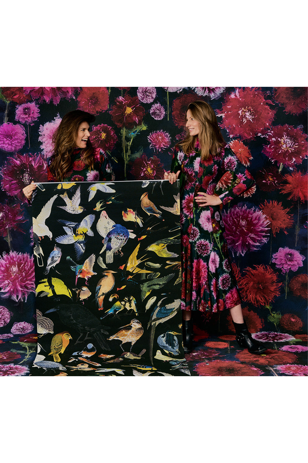 Dress LET’S DANCE dahlias print