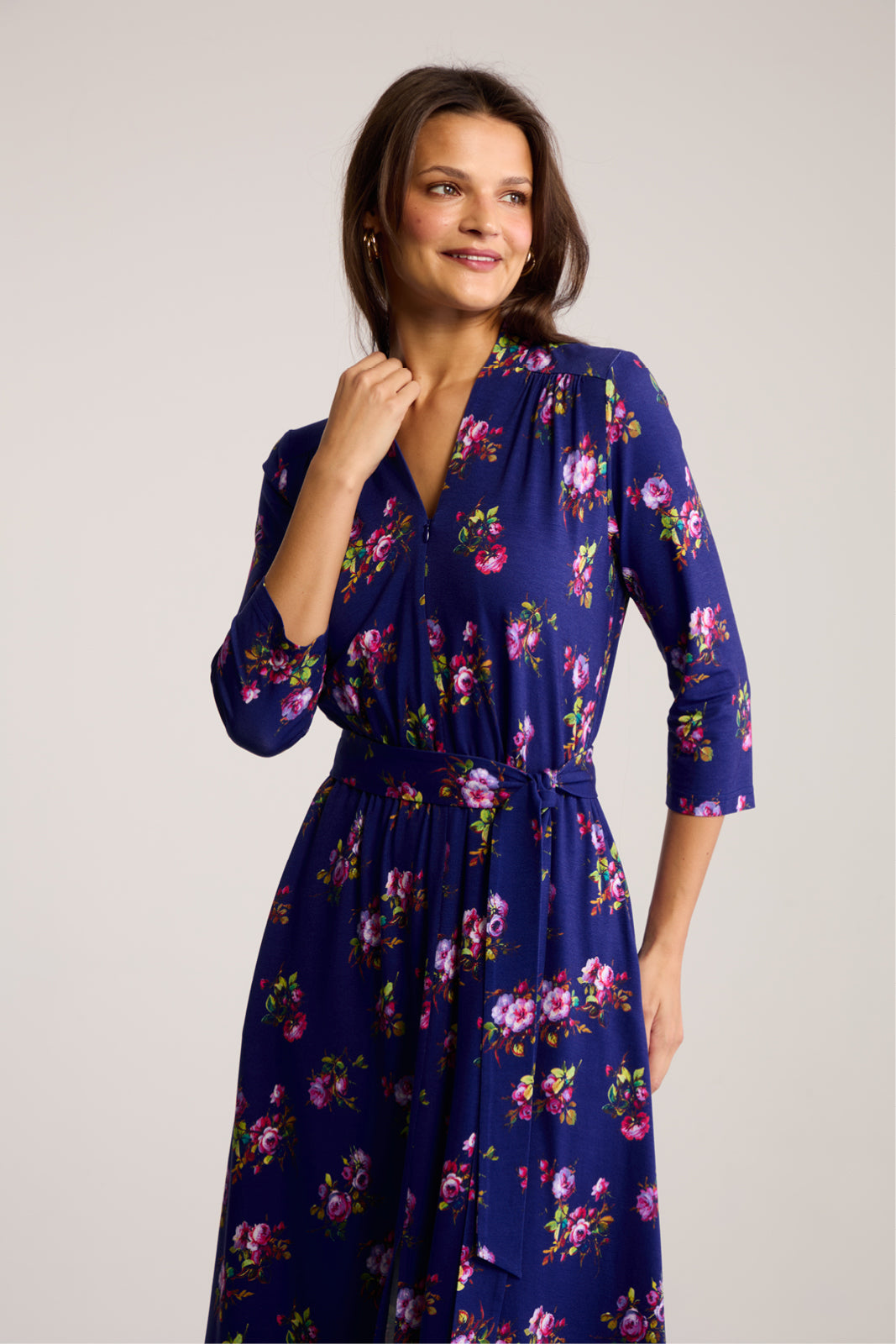 Sukienka LIBERTY DRESS print risk'n'roses blue