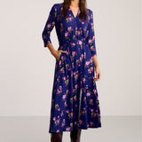 Sukienka LIBERTY DRESS print risk'n'roses blue