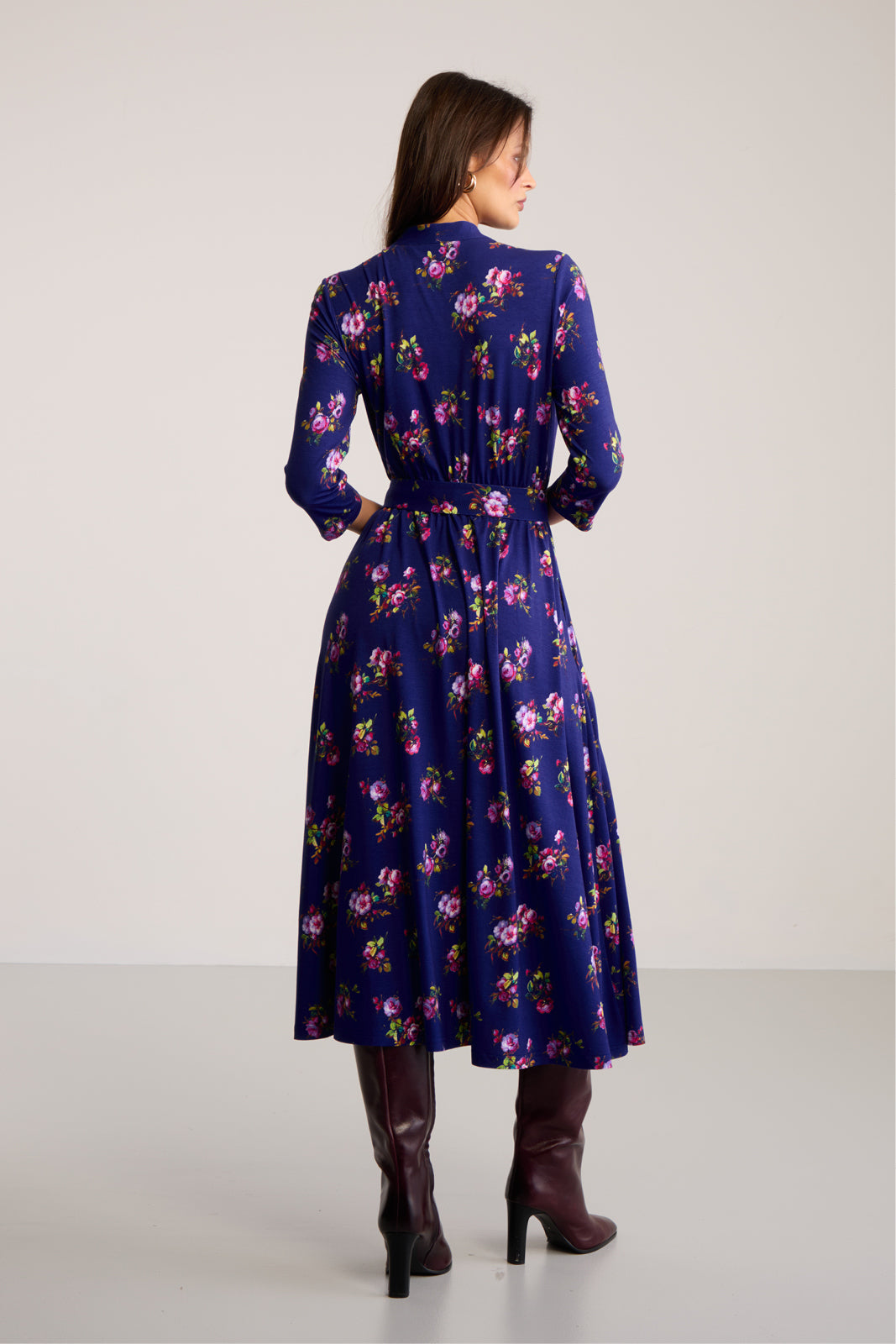 Sukienka LIBERTY DRESS print risk'n'roses blue