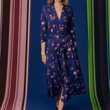 Sukienka LIBERTY DRESS print risk'n'roses blue