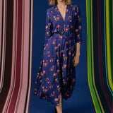 Sukienka LIBERTY DRESS print risk'n'roses blue