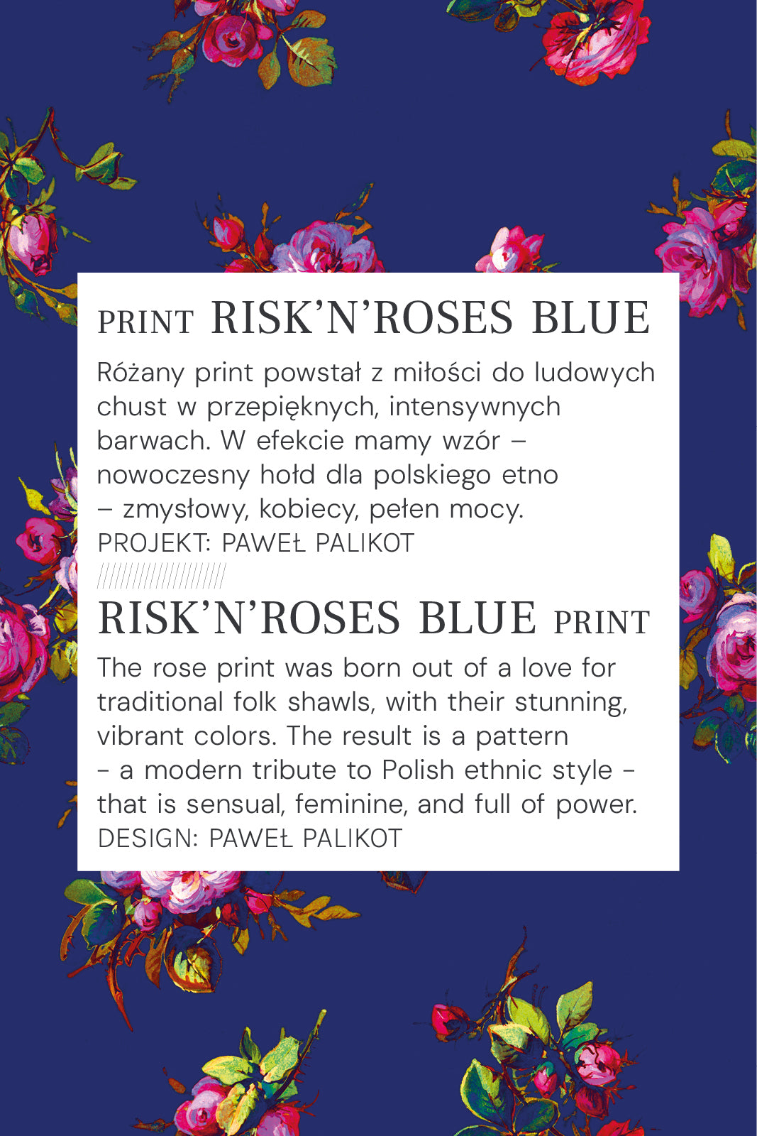 Sukienka LIBERTY DRESS print risk'n'roses blue