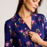 Sukienka LIBERTY DRESS print risk'n'roses blue