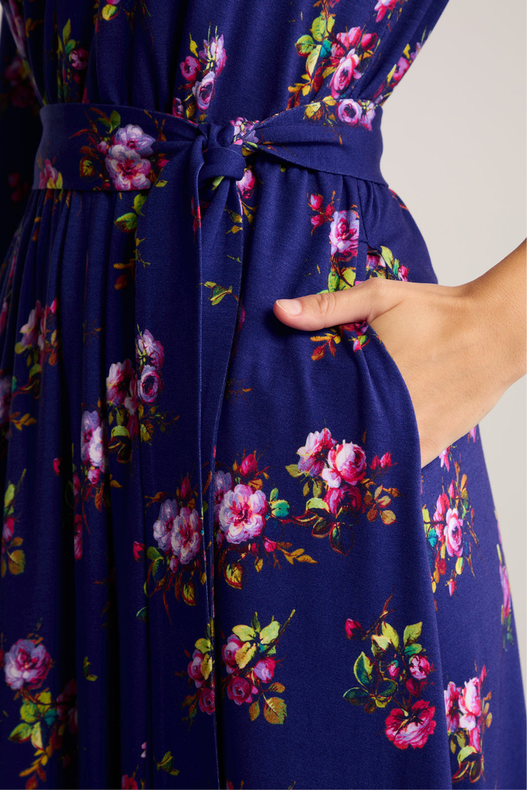 Sukienka LIBERTY DRESS print risk'n'roses blue