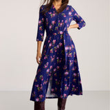 Sukienka LIBERTY DRESS print risk'n'roses blue