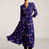 Sukienka LIBERTY DRESS print risk'n'roses blue