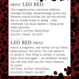 Sukienka MIŁOŚĆ print leo red