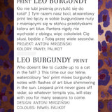 Sukienka SKINCITY Z GOLFEM MAXI print leo burgundy
