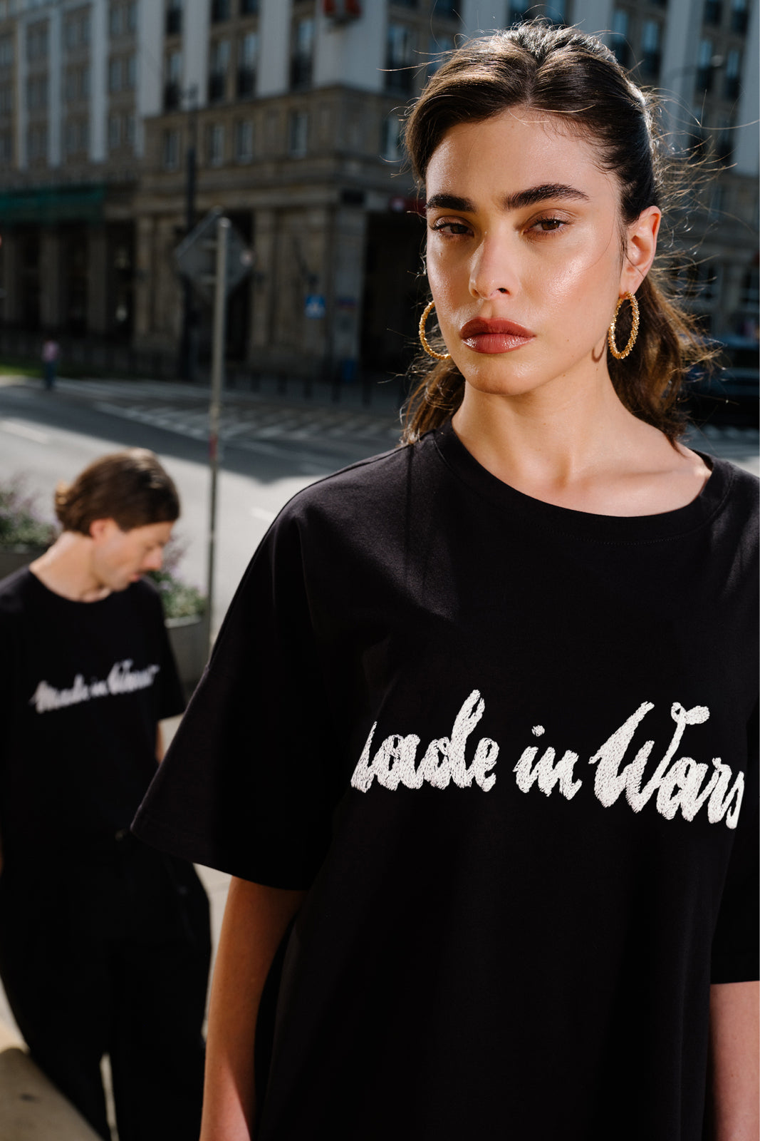 T-shirt MY TIME black Swanski Studio embroidery