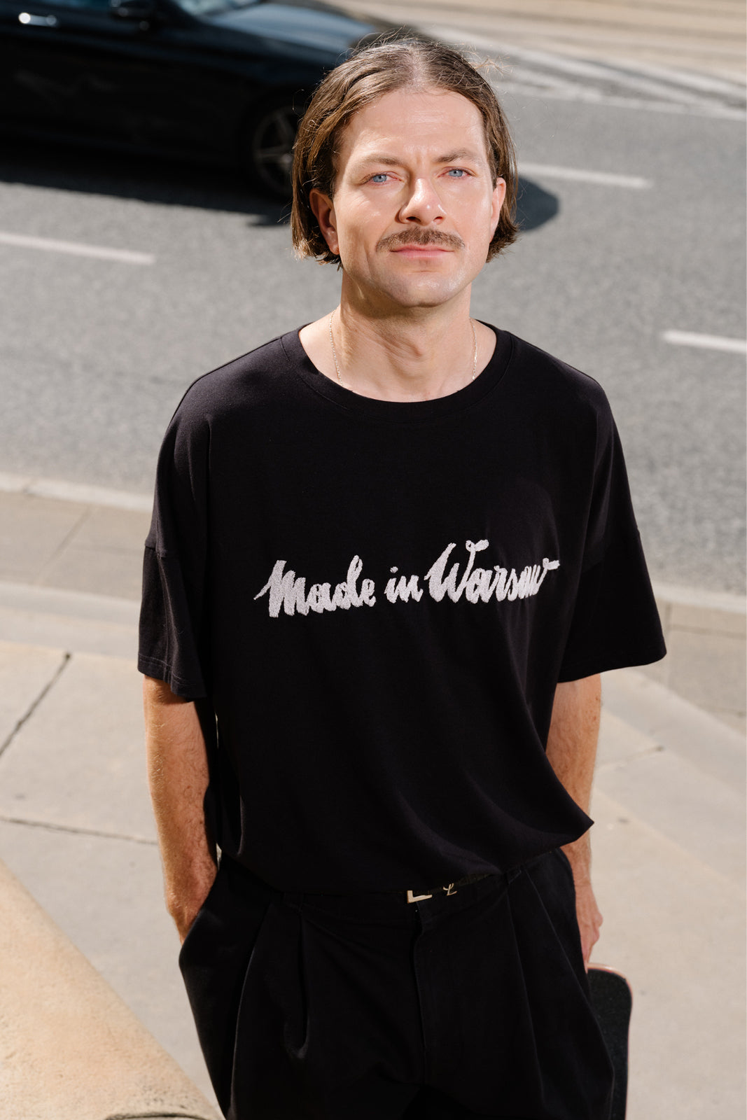 T-shirt MY TIME black Swanski Studio embroidery