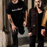 T-shirt MY TIME black Swanski Studio embroidery